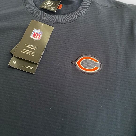 Nike Chicago Bears NFL Football On Firld Dri Fit Long Sleeve Pullover Top size S - Picture 4 of 10